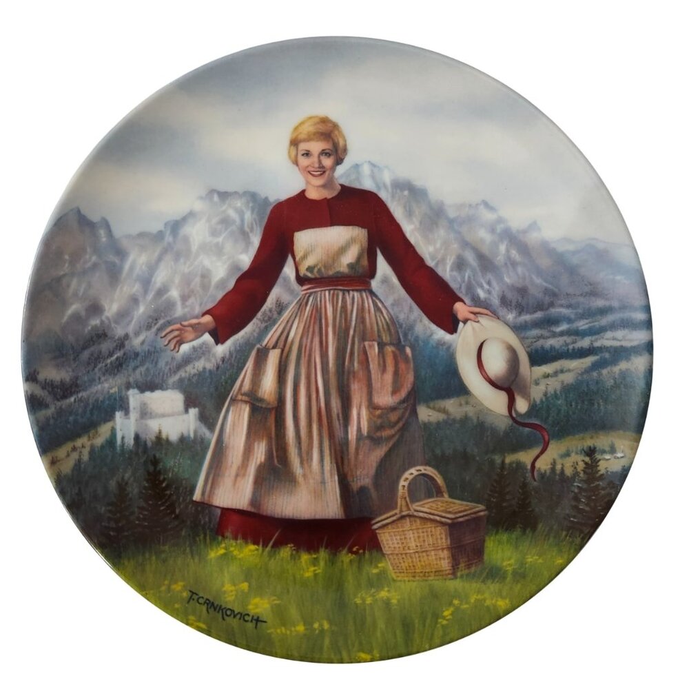 Vintage The Sound of Music Collector’s Plate 1986 Edwin M Knowles Box and COA